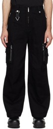 C2H4 Black Construction Cargo Pants