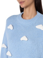 MC2 Saint Barth Brushed Knit Sweater With Clouds Details