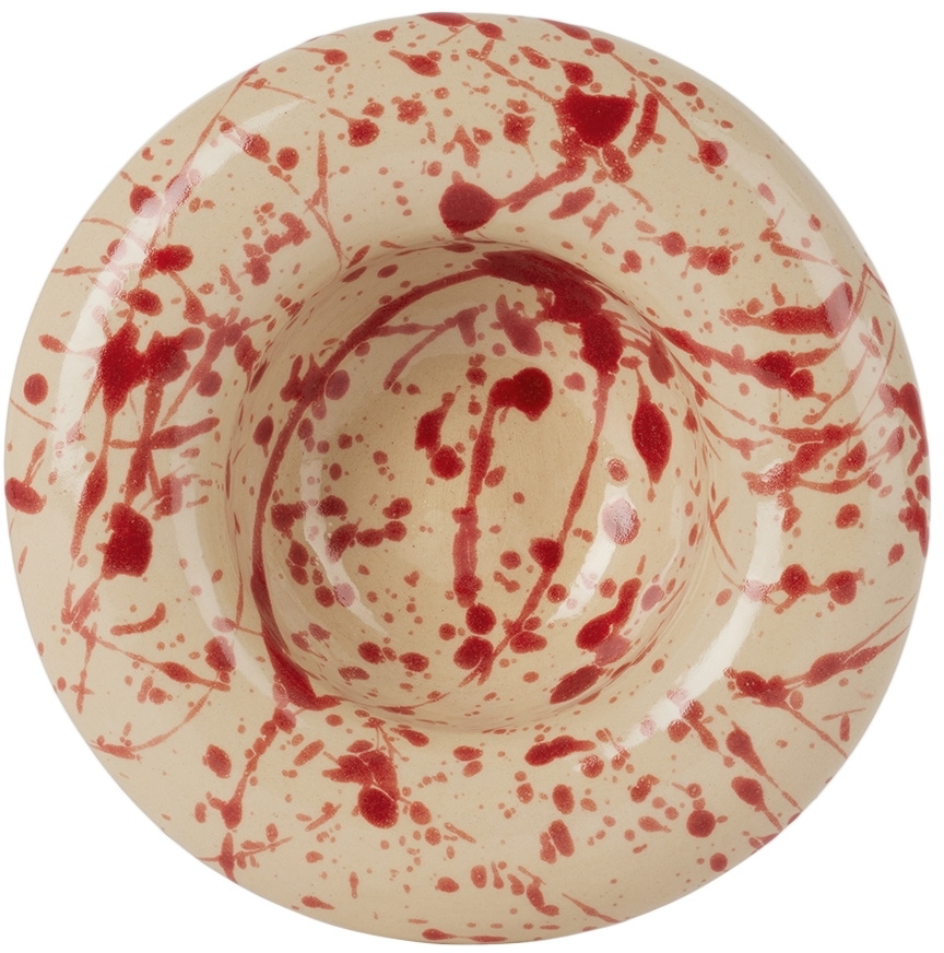 BOMBAC Off-White & Red Big Bowl