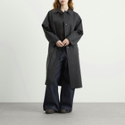 KASSL Editions Women's Original Below Rubber Mac Jacket in Black