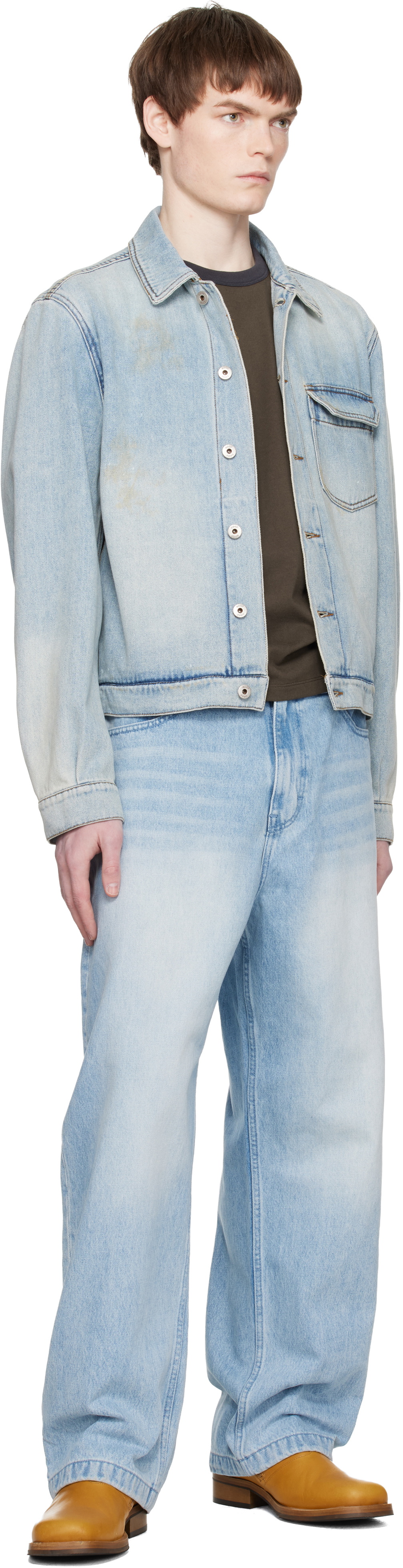 COOR Blue Riosell One Pocket Trucket Denim Jacket