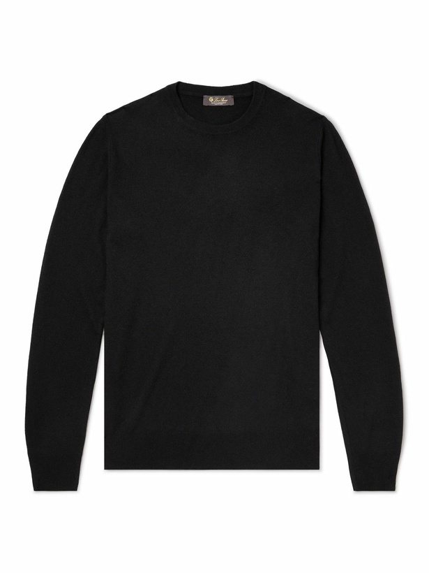 Photo: Loro Piana - Girocollo Cashmere Sweater - Black