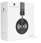 Master & Dynamic - MH30 Foldable Leather On-Ear Headphones - Black