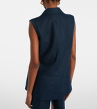 'S Max Mara Bird linen vest