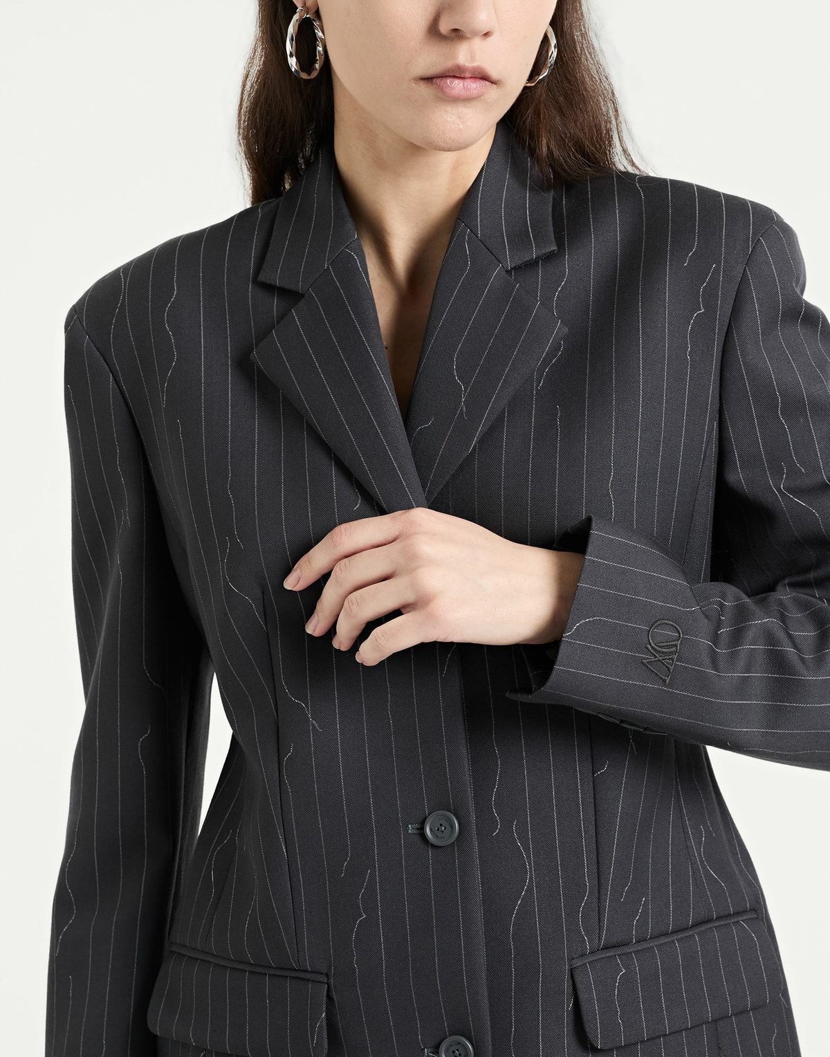 Off-white Womens Blazer Charcoal