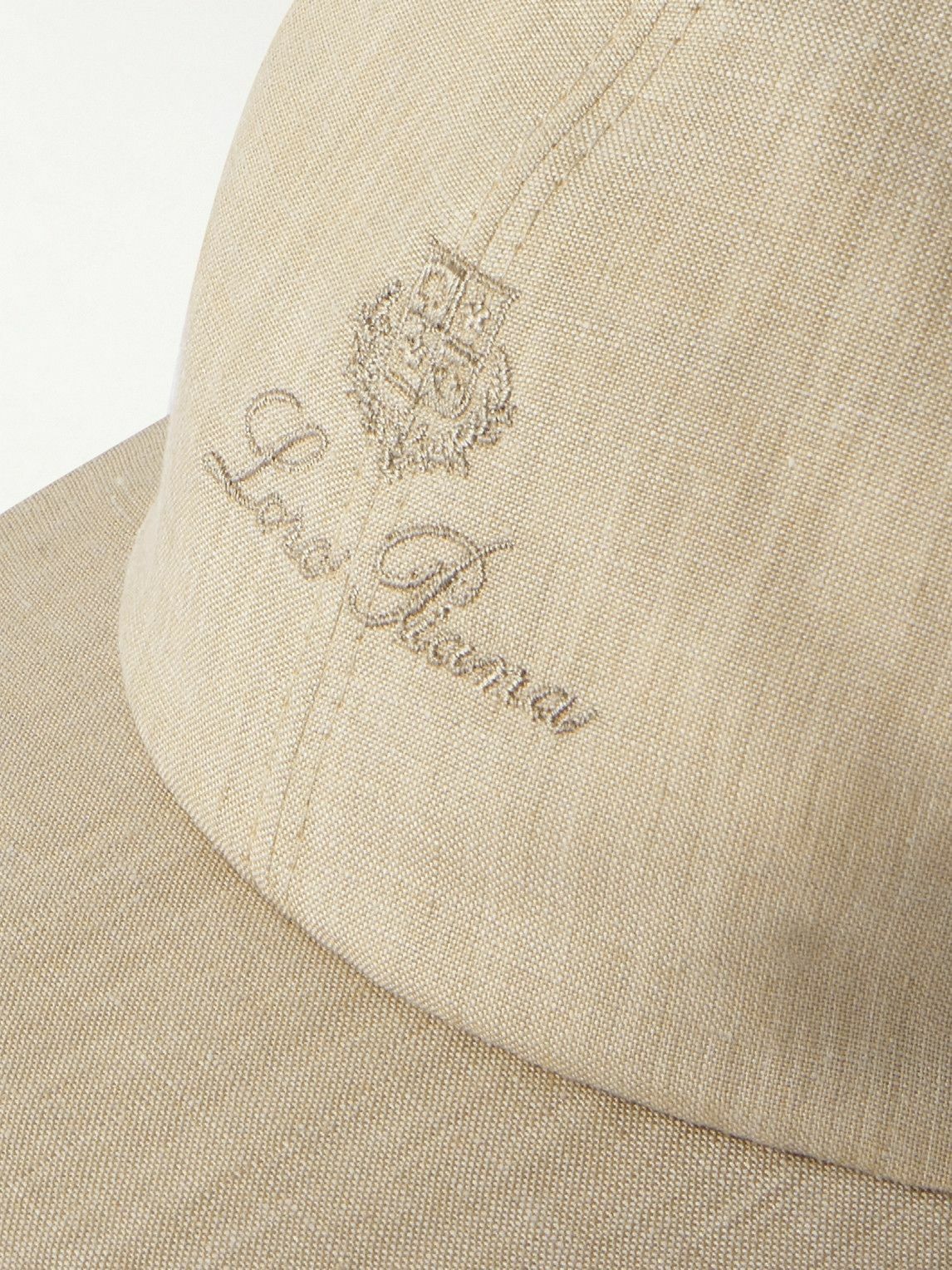 Loro Piana - Logo-Embroidered Linen Baseball Cap - Neutrals