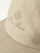 Loro Piana - Logo-Embroidered Linen Baseball Cap - Neutrals