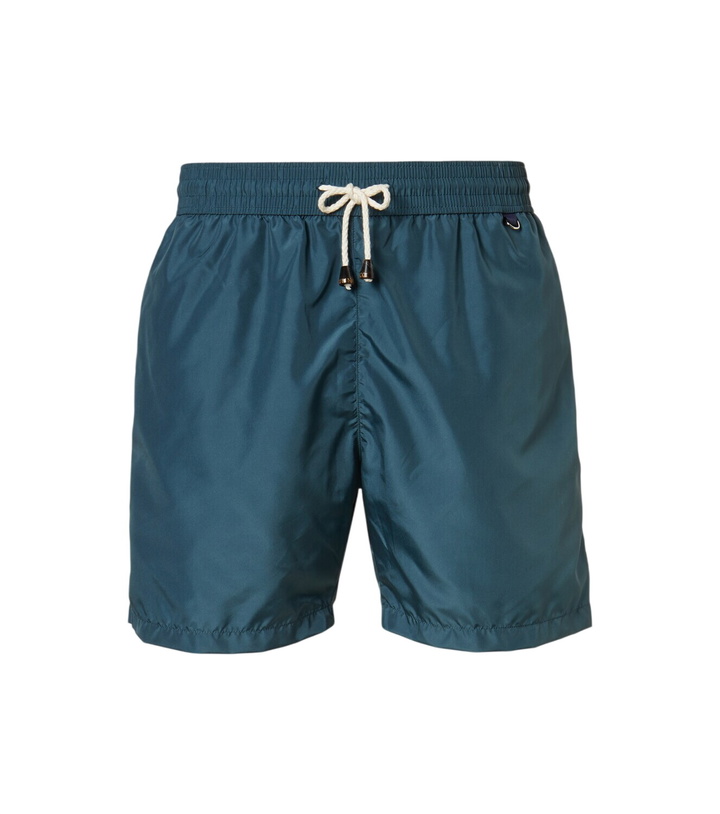 Photo: Rubinacci Satin swim trunks
