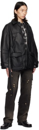 lesugiatelier Black Damaged Jeans