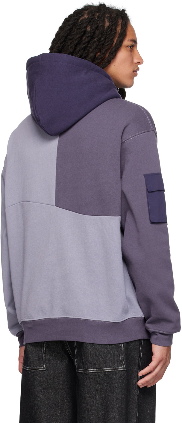 Dime Purple 3 Tone Split Hoodie Dime