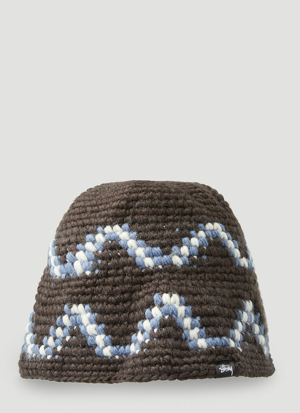 Giza Knit Bucket Hat in Brown Stussy