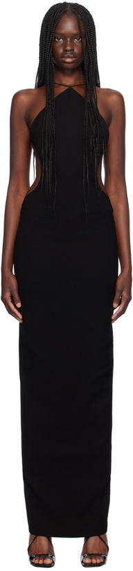 Photo: Mônot Black Triangle Top Maxi Dress