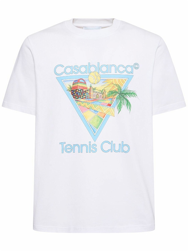 Photo: CASABLANCA - Tennis Club Organic Cotton T-shirt