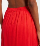 Melissa Odabash Marley crochet-trimmed cotton maxi skirt
