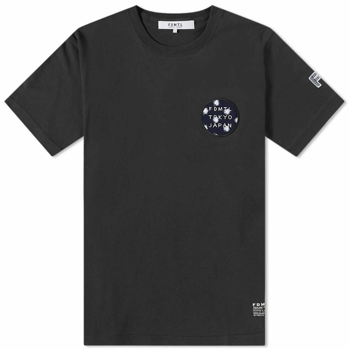 Photo: FDMTL Men's Circle Patch T-Shirt in Black