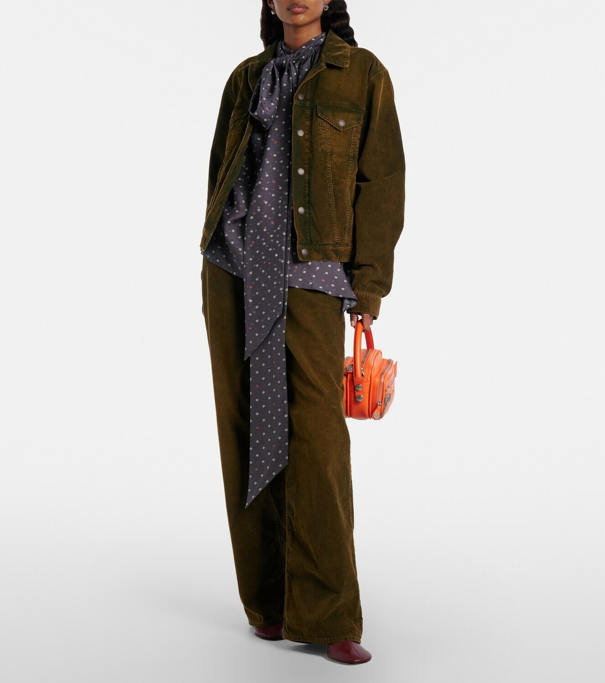 Acne Studios Camero Kit leather crossbody bag