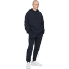 Helmut Lang Navy Laced Hoodie