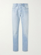 Cherry Los Angeles - Wide-Leg Logo-Embroidered Distressed Jeans - Blue