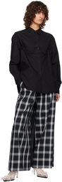 Pushbutton Black Bra Detail Shirt