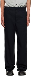 Jil Sander Navy Compact Washed Trousers