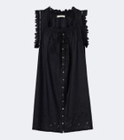 Dôen Nessie broderie anglaise cotton minidress