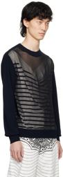 Jean Paul Gaultier Navy 'The Oversized Marinière' Sweater