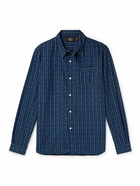 RRL - Railman Printed Cotton Shirt - Blue