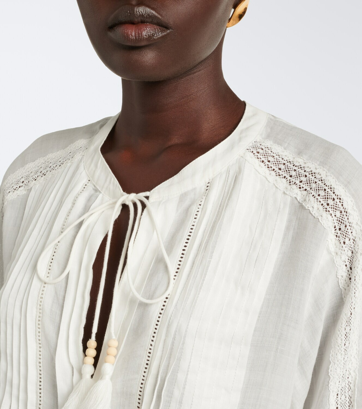 Veronica Beard Sawyer ramie blouse