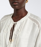 Veronica Beard Sawyer ramie blouse