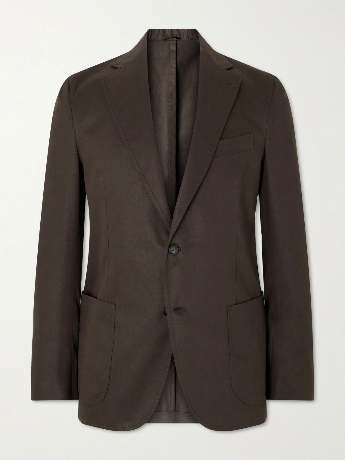 De Petrillo - Cotton Suit Jacket - Brown De Petrillo