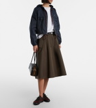 Prada Speedrock leather-trimmed sneakers