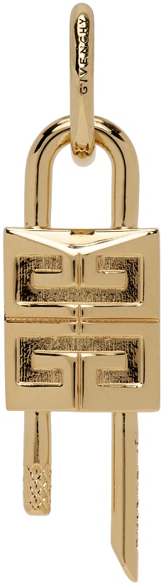 Photo: Givenchy Gold Lock SIngle Earring