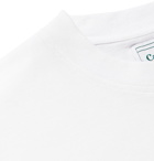 Casablanca - Printed Organic Cotton-Jersey T-Shirt - White