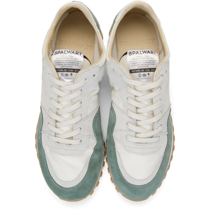 Spalwart Green and White Marathon Trail Sneakers