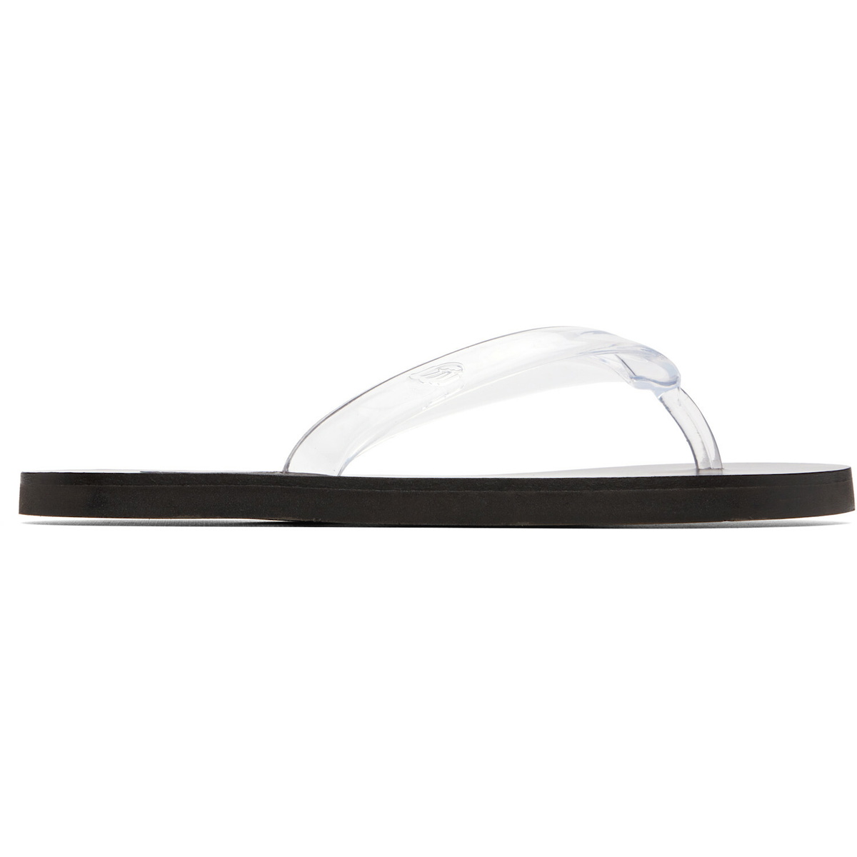 Ancient Greek Sandals Transparent & Black Saionara Jelly Flip-Flops