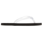 Ancient Greek Sandals Transparent & Black Saionara Jelly Flip-Flops