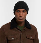 Anderson & Sheppard - Cable-Knit Wool Beanie - Black