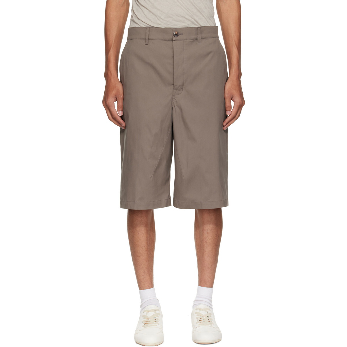 Rick Owens Gray Tower Work Shorts