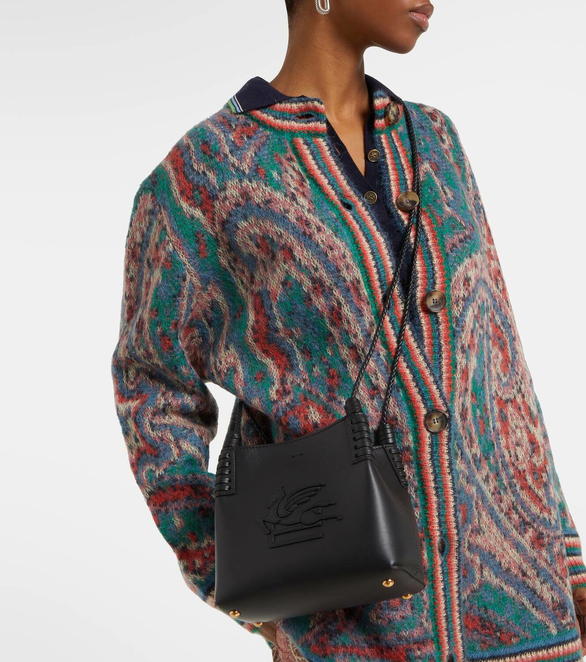 Etro Libra Pegaso Mini leather tote bag Etro