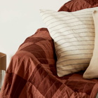 Ferm Living Grand Cushion in Off-White/Chocolate