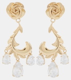 Magda Butrym Crystal-embellished gold-plated drop earrings