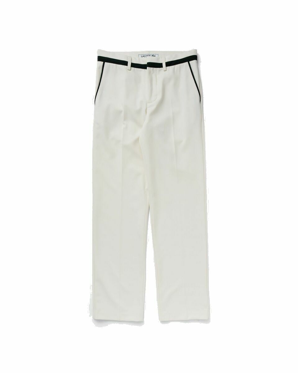 Photo: Lacoste Badge Suit Pants Beige - Mens - Casual Pants