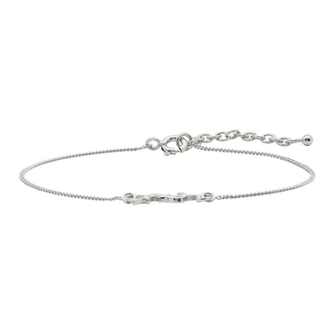 Photo: Saint Laurent Silver Monogram Bracelet