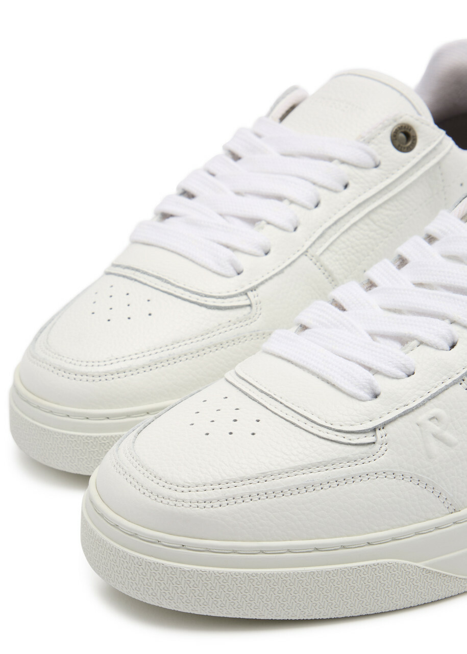 Represent Initial Panelled Leather Sneakers White