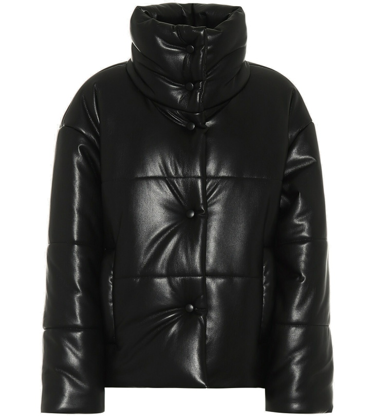 Photo: Nanushka - Hide faux leather puffer jacket