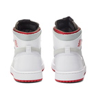 Air Jordan Men's 1 Zoom Air CMFT Sneakers in White/Red. Silver/Concord