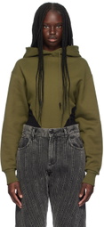 Mugler Green Hoodie Bodysuit