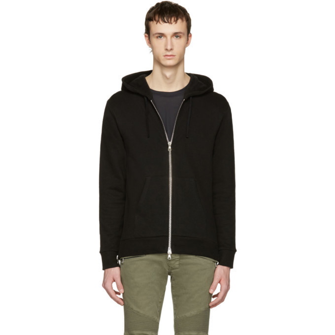 Photo: Balmain Black Zip Hoodie