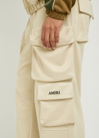 Amiri Jersey Cargo Sweatpants White