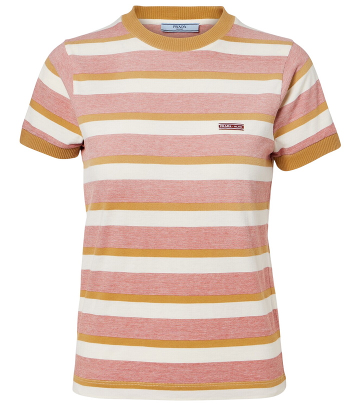 Photo: Prada Striped cotton jersey T-shirt